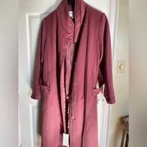 Brand New -Maroon/red Cole Haan Signature coat